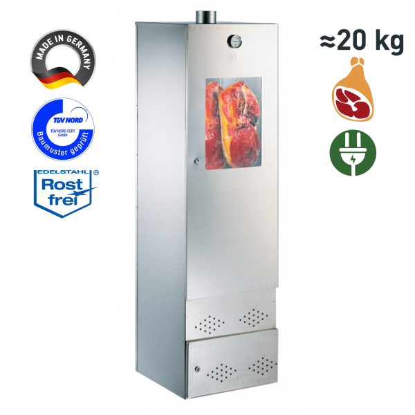Peetz Kalträucherschrank Maxi aus Edelstahl rostfrei 2 R / 4301 III d