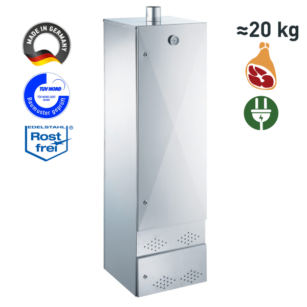 Peetz Kalträucherschrank Maxi aus Edelstahl rostfrei 2 R / 4301 III d