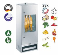 Peetz Räucherofen mit Tür und Sichtfenster aluminierte Stahlblech