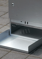 Peetz Bodentropfschutz für Räucheröfen 150 bis 880 aluminiertes Stahlblech