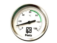 Peetz Thermometer bis 120°C  Ø 65mm