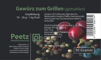 Peetz Fischgewürz zum Grillen