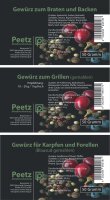 Peetz Fischgewürz Gewürzset 3 x 50 g