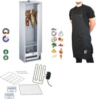 Peetz Räucherofen-Set 4 aluminiertes Stahlblech