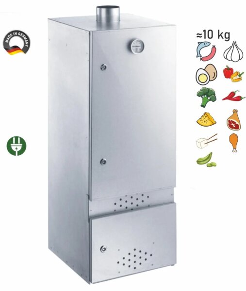 Peetz Kalträucherschrank Mini aluminiertes Stahlblech 2 Türen