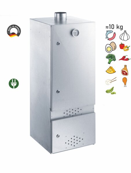 Peetz Kalträucherschrank Mini aluminiertes Stahlblech 2 Türen