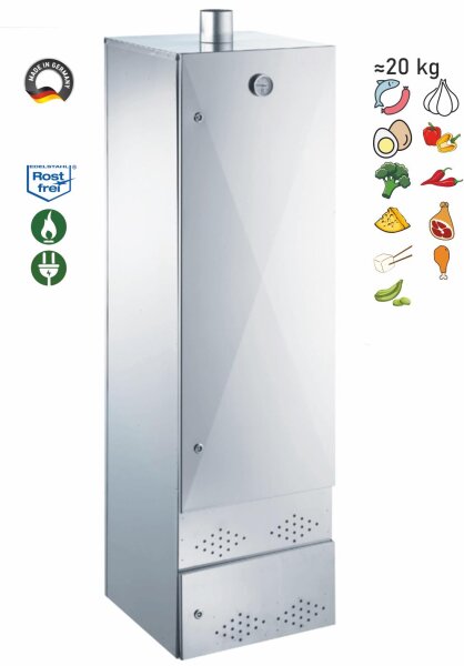 Peetz Kalträucherschrank Maxi aus Edelstahl rostfrei 2 R / 4301 III d