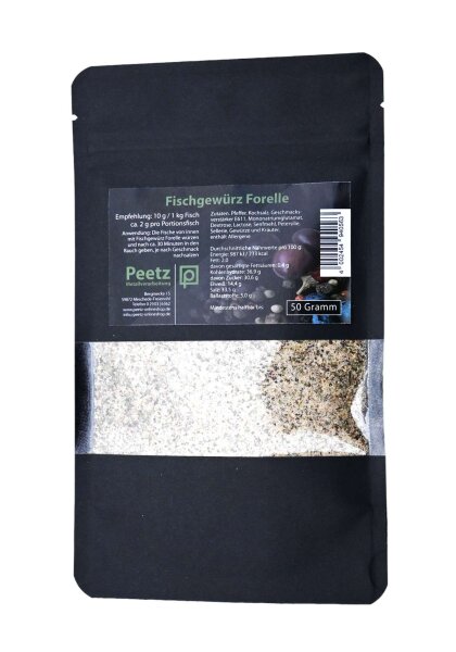 Peetz Fischgewürz Forelle 50 g