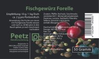 Peetz Fischgewürz Forelle 50 g