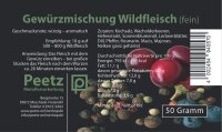 Peetz Gewürzmischung Wildfleisch fein