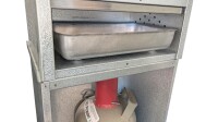 Peetz Unterschrank aluminiertes Stahlblech offen ohne Ablage