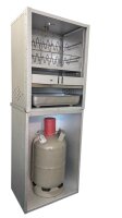 Peetz Unterschrank aluminiertes Stahlblech offen ohne Ablage