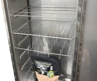 Peetz Räucherofen 28 Fische mit Tür Edelstahl rostfrei kreismarmoriert 28 x 39 x 100 cm