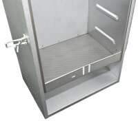 Peetz Räucherofen 20 Fische isoliert mit Tür aluminiertes Stahlblech 28 x 39 x 85 cm isoliert NEU